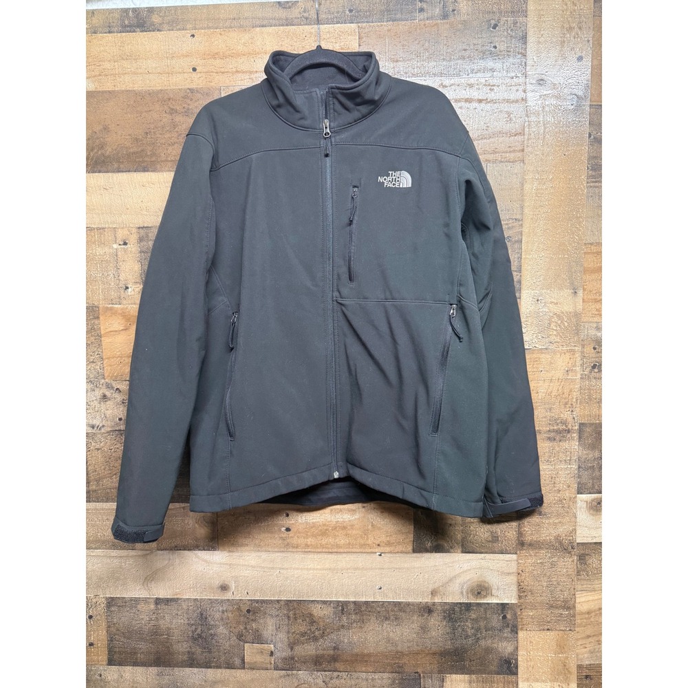 The North Face Mens Apex Bionic Softshell Jacket Black Full Zip Large L